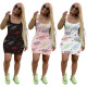Casual lettered sleeveless dress