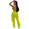 Solid mesh Pants Set with underwear