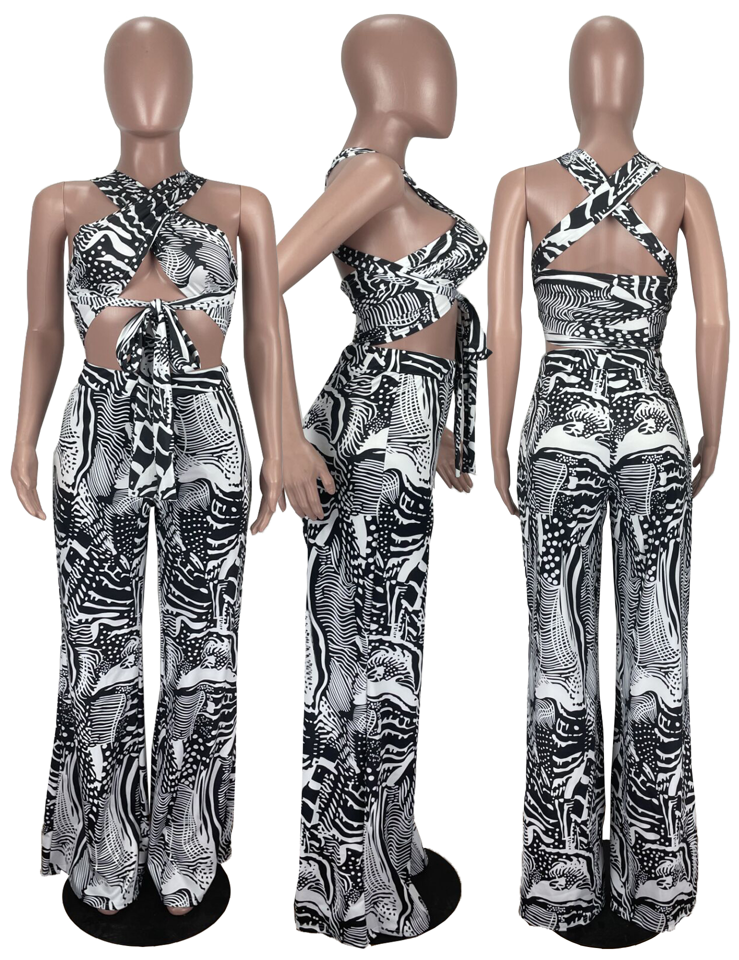 flared two piece set flared two piece set