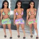 Three piece printed Bikini Swimsuit