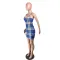 Fashion sexy casual print suspender dress