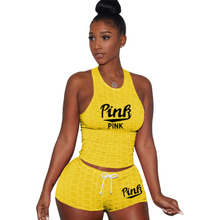 pineapple yoga shorts