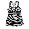 Sexy printed tank top swimsuit suit