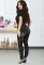 Fashion mid waist small foot pencil jeans