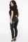 Fashion mid waist small foot pencil jeans