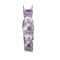 Split sling type waist print dress