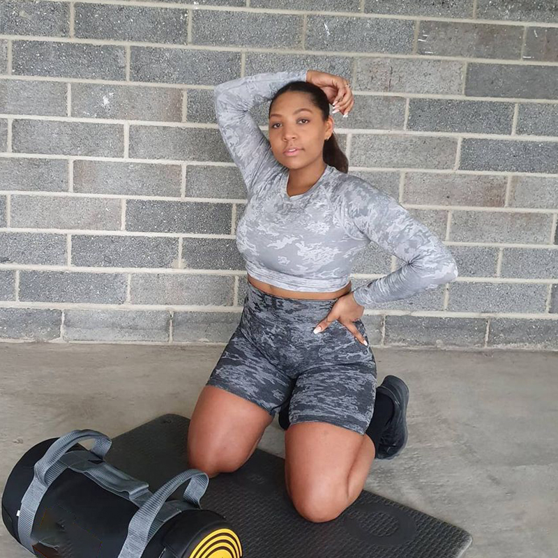 US$ 7.03 - Fashion Yoga long sleeve top - www.keke-lover.com