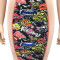 Sexy digital print suspender dress