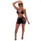 Sexy two piece swimsuit with suspenders