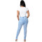 Fashion hole wash old Sexy Stretch Jeans
