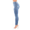 Fashion high waist jeans with holes