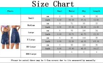 Fashionable water wash hole denim shorts