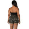 Fashionable stretch camouflage denim shorts