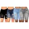 Fashion denim straight pants