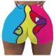Sexy women's tights printed shorts