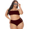 Two piece swimming suit