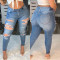 Fashion sexy jeans with holes