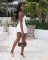 Cut out Pleated Dress
