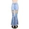 Casual strap jeans flared pants