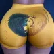 Sexy tight shorts printed shorts Yoga Pants