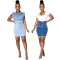 Fashionable sexy bandage denim skirt