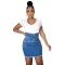 Fashionable sexy bandage denim skirt