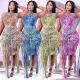 Fashion bandage print dress