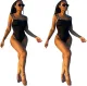 Sexy one piece swimsuit with shoulder strap