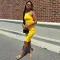 Solid slim i-waistcoat dress