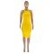 Solid slim i-waistcoat dress