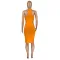 Solid slim i-waistcoat dress