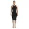 Solid slim i-waistcoat dress