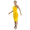 Solid slim i-waistcoat dress