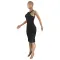 Solid slim i-waistcoat dress