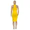 Solid slim i-waistcoat dress
