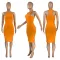 Solid slim i-waistcoat dress