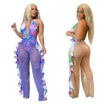 Swimsuit suit casual wooden ear pants