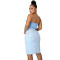 Fashion bag hip denim elastic skirt (single skirt)