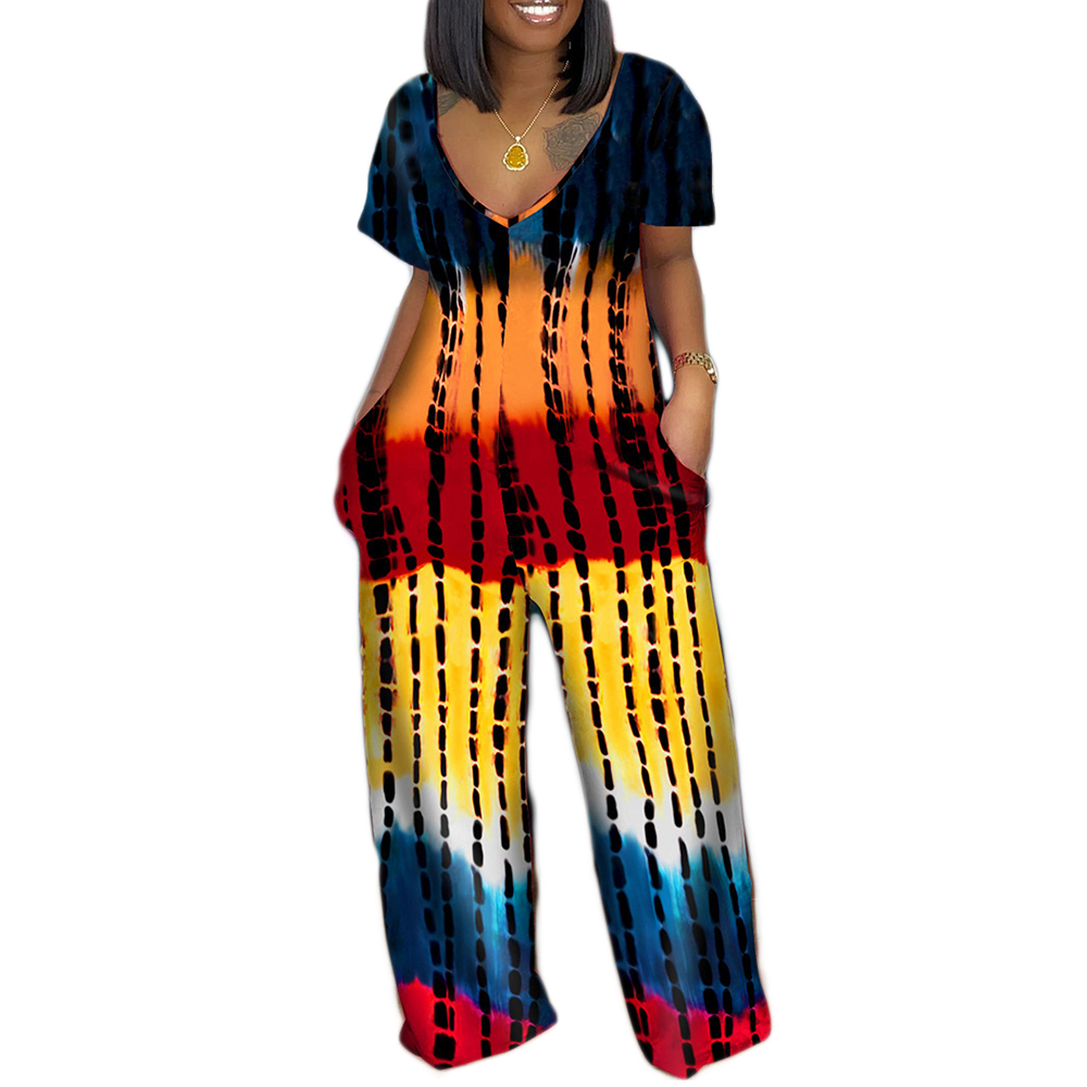 tie dye jumpsuit womens