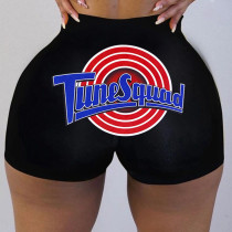 Sexy tight shorts printed shorts Yoga Pants