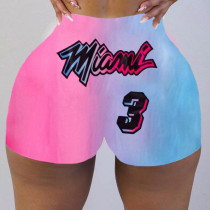 Sexy tight shorts printed shorts Yoga Pants