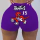Sexy tight shorts printed shorts Yoga Pants