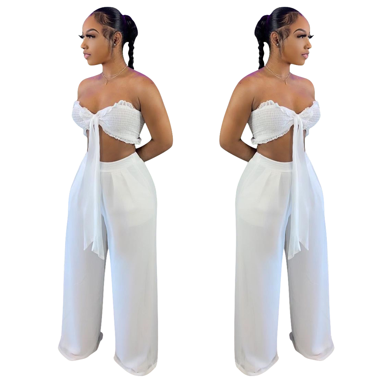 chiffon two piece