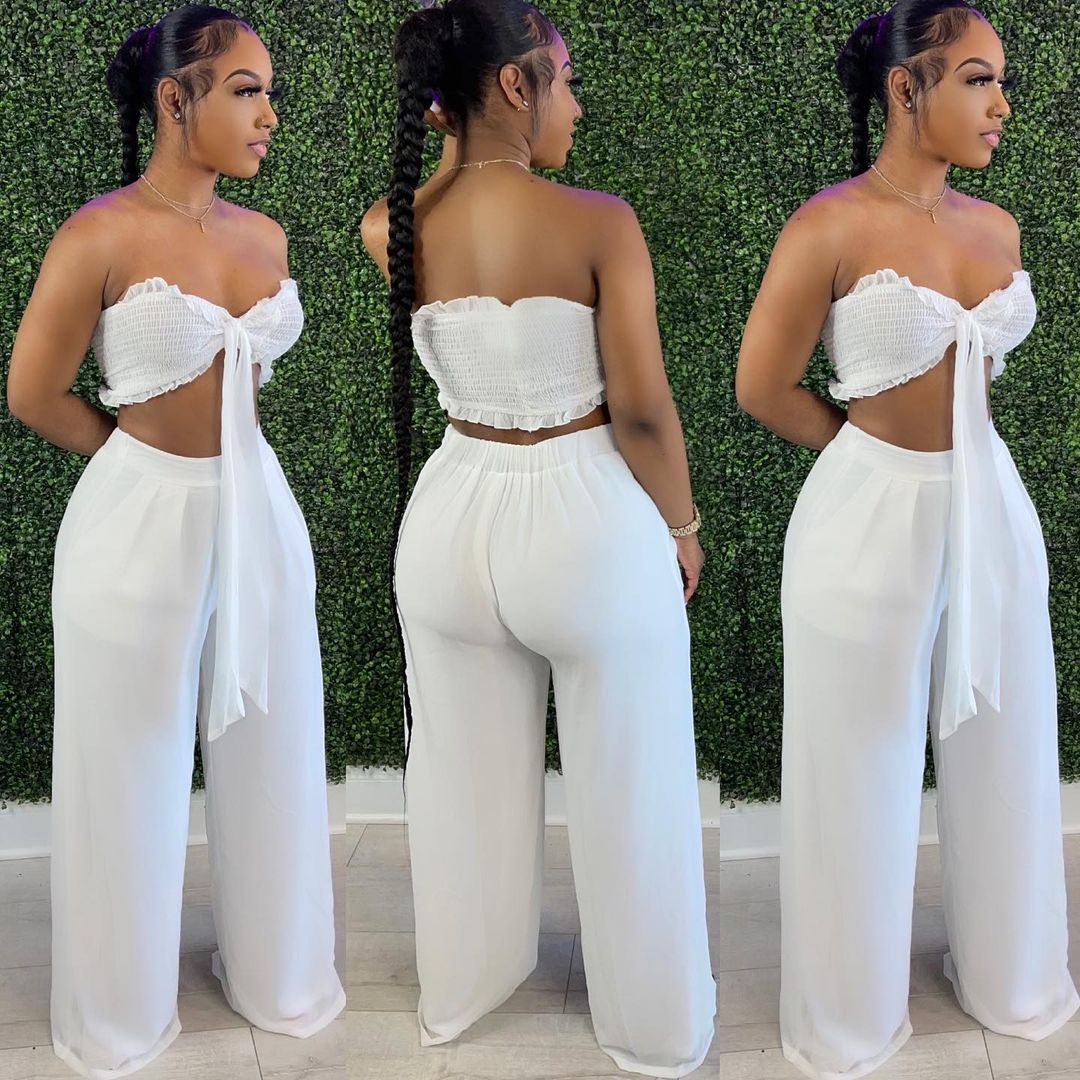 chiffon two piece