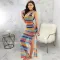 Sexy and fashionable super elastic mesh beach skirt