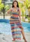 Sexy and fashionable super elastic mesh beach skirt