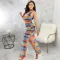 Sexy and fashionable super elastic mesh beach skirt