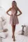 V-neck slim dress