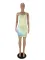 Fashion print suspender dress
