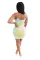 Fashion print suspender dress